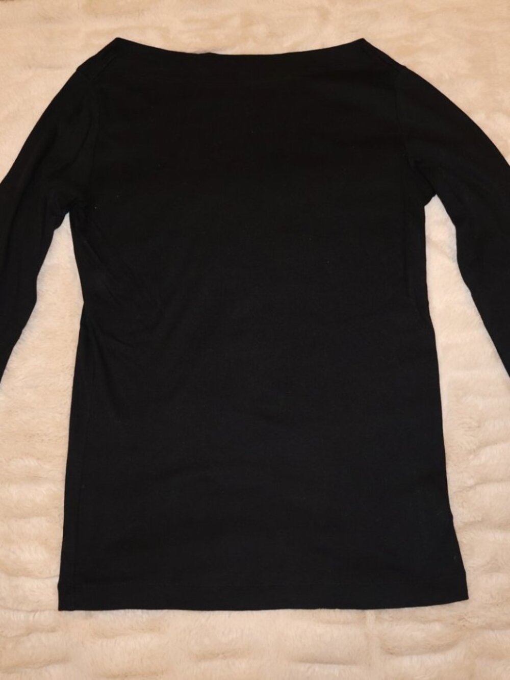 Gap Modern Crewneck Long Sleeve Tee Black Size M